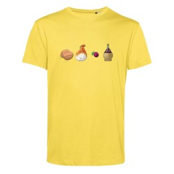 T-SHIRT " PAN, PARSUT, .... , LAMBRUSC" IO PARLO PARMIGIANO